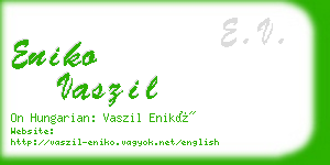 eniko vaszil business card